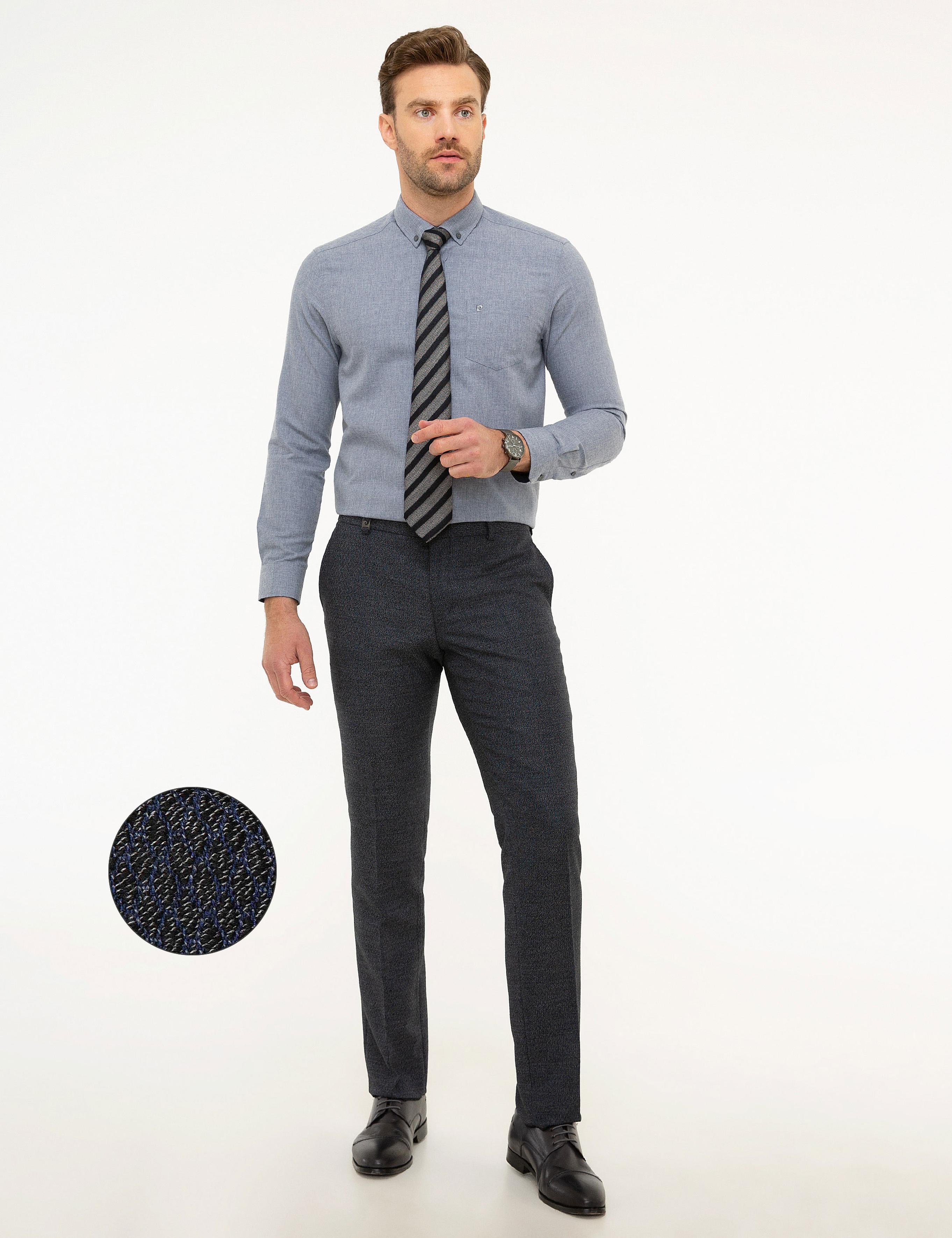Lacivert Slim Fit Pantolon