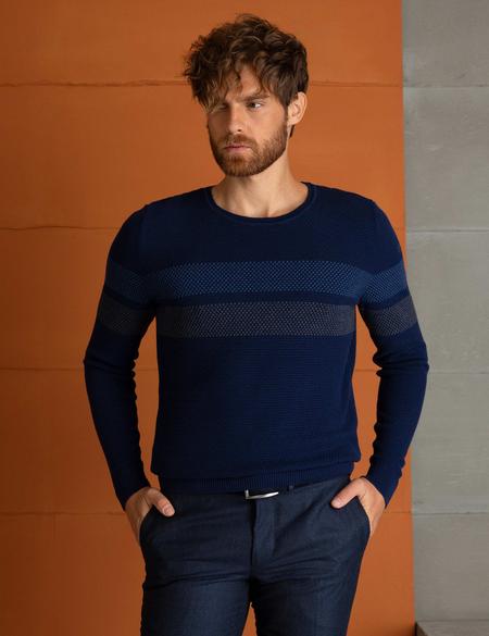 Lacivert Triko Kazak - 50194856035