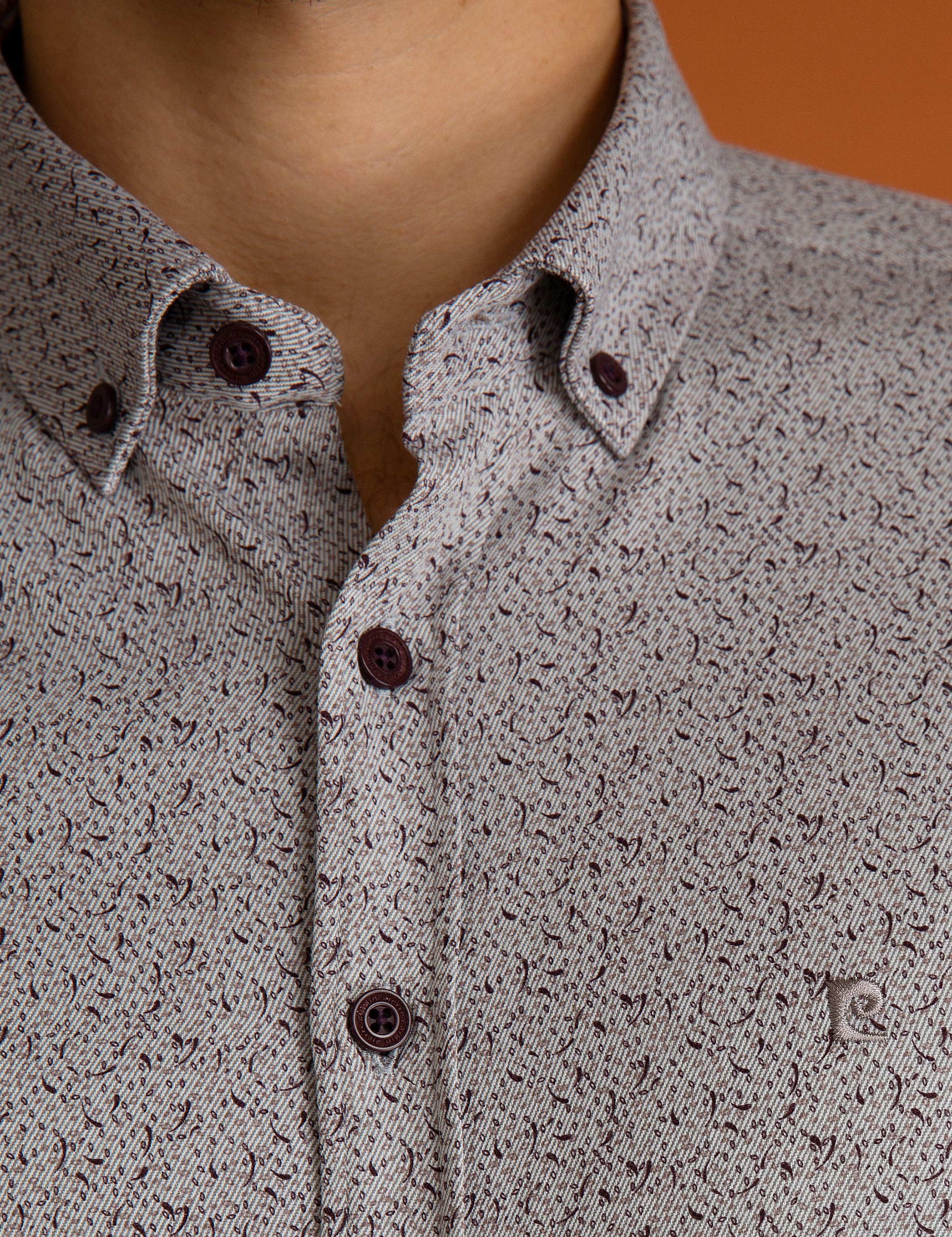 Bordo Slim Fit Gömlek - Image 4