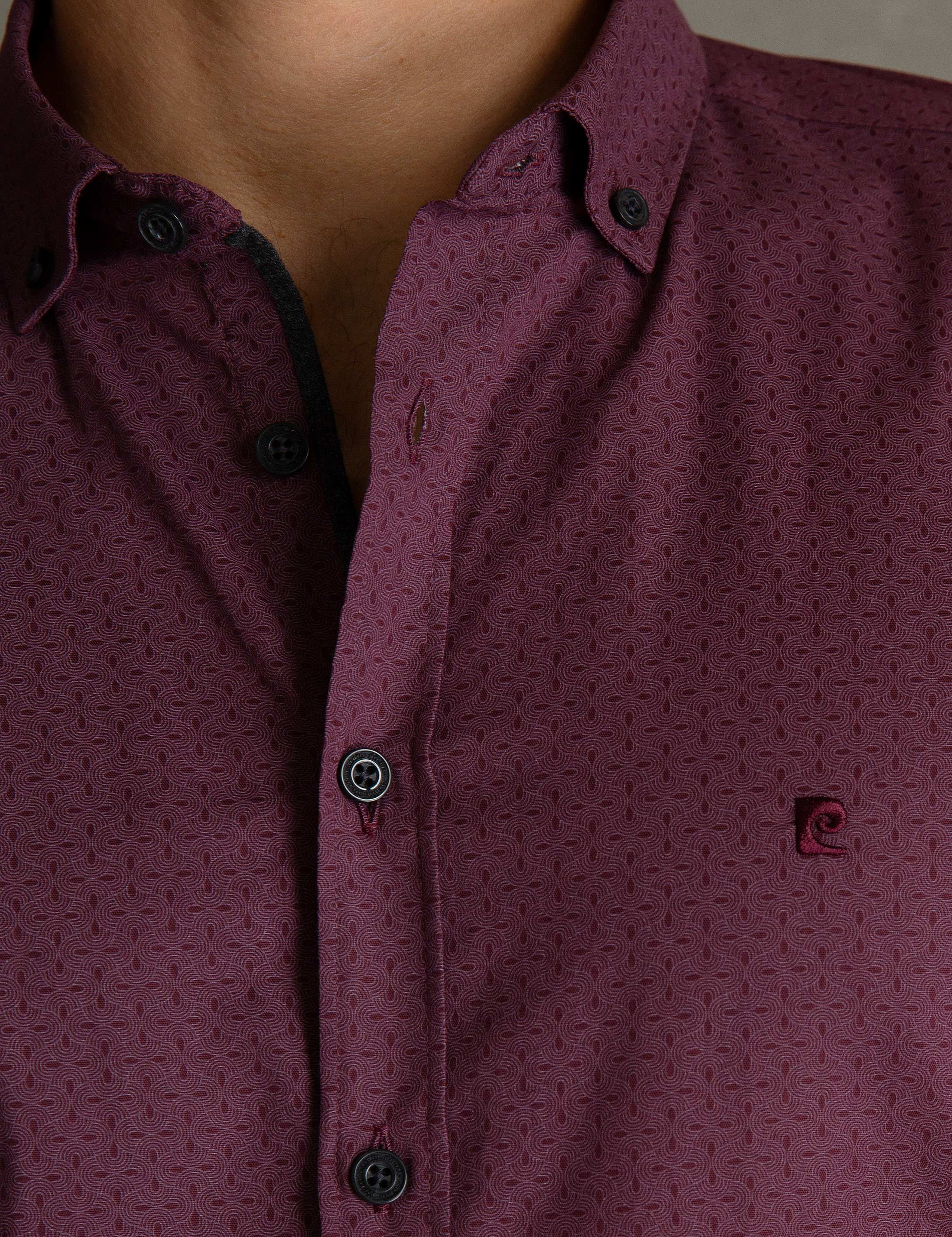 Bordo Slim Fit Gömlek - Image 4