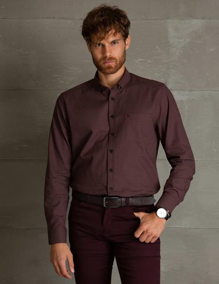Bordo Regular Fit Gömlek - 50195221002