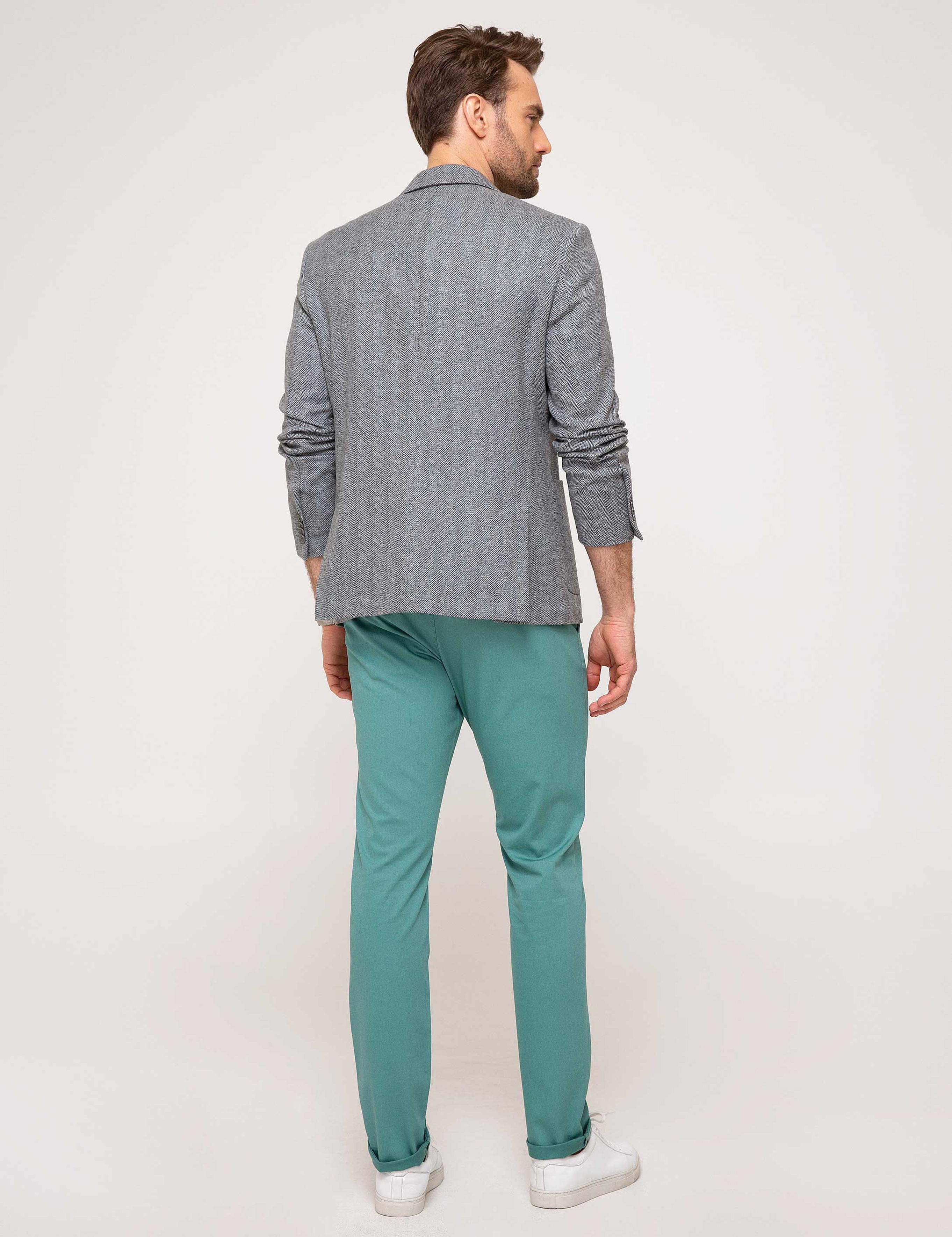 Nil Yeşil Slim Fit Chino Pantolon