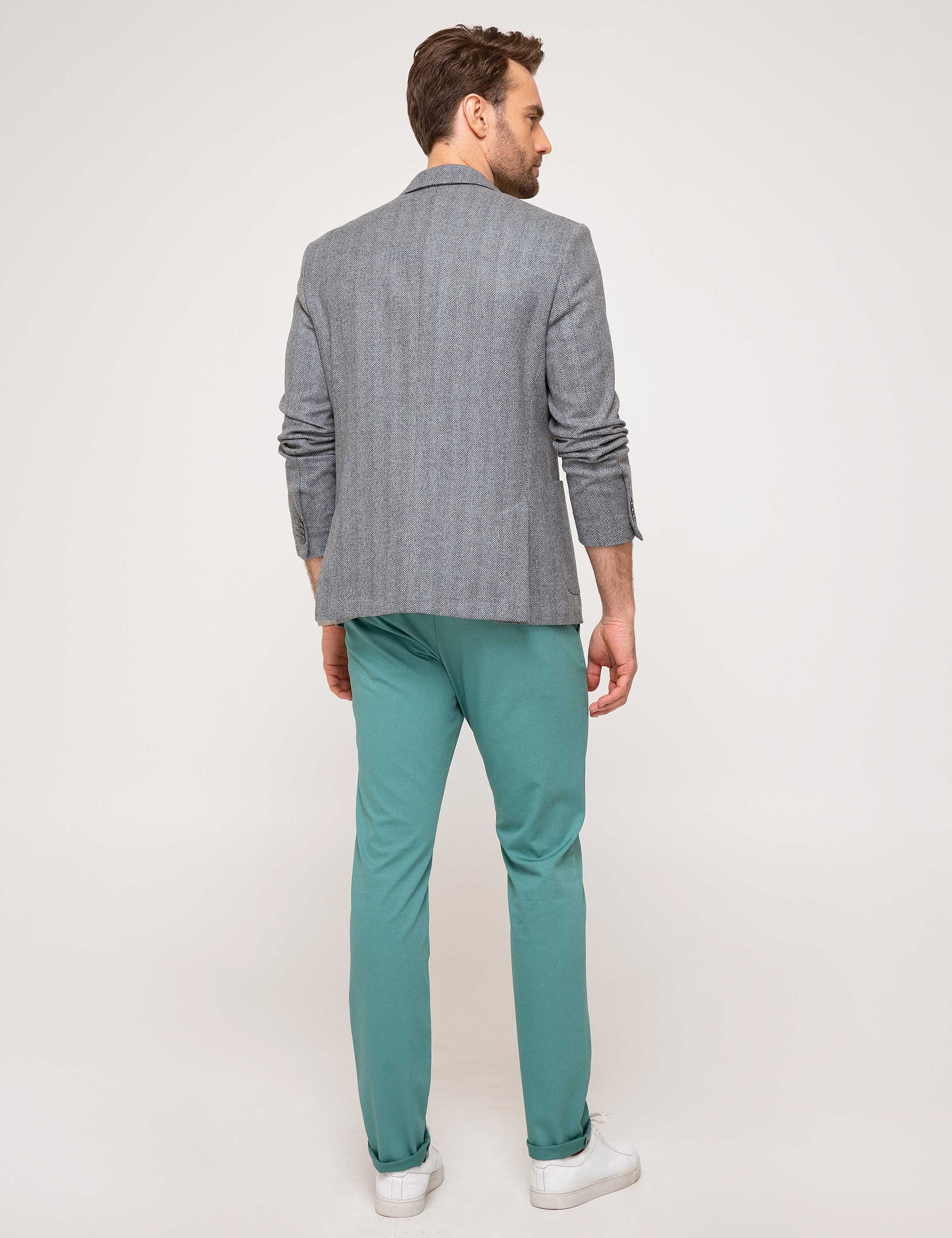 Nil Yeşil Slim Fit Chino Pantolon