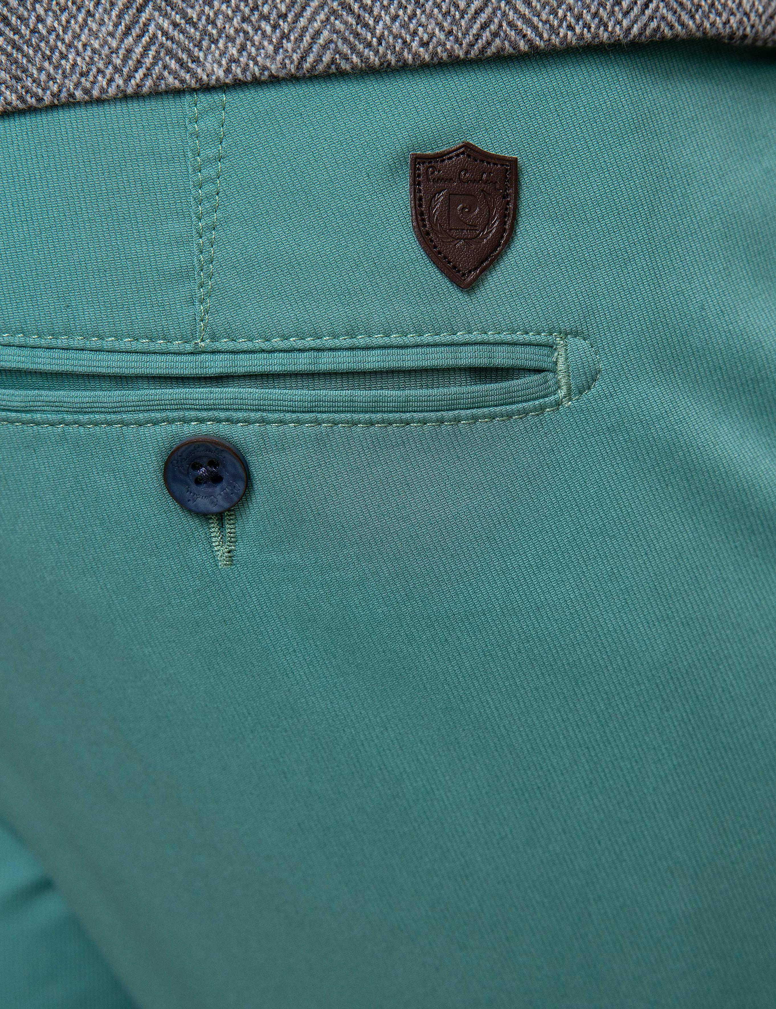 Nil Yeşil Slim Fit Chino Pantolon