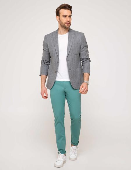 Nil Yeşil Slim Fit Chino Pantolon - 50168735066