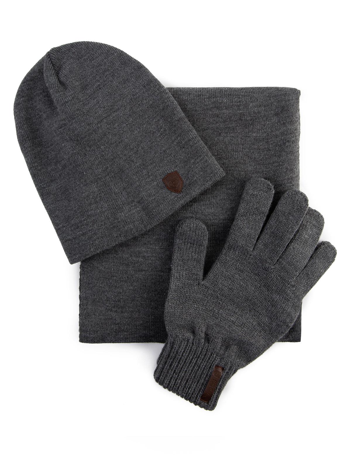 Antrasit Kaşkol Bere Eldiven Takım