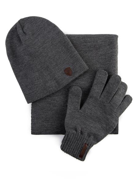 Antrasit Kaşkol Bere Eldiven Takım - 50193269004