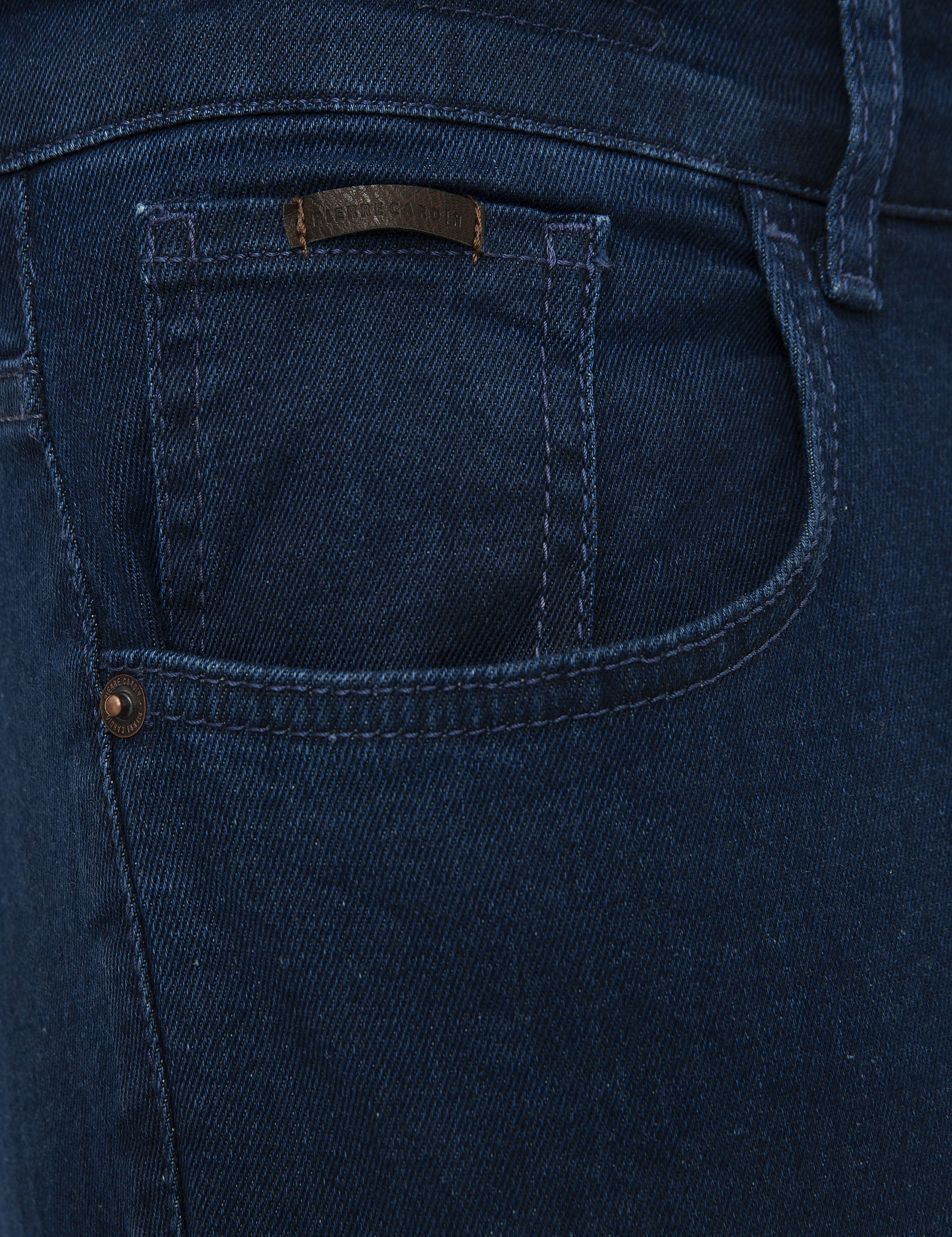 Koyu Mavi Slim Fit Denim Pantolon - Image 4