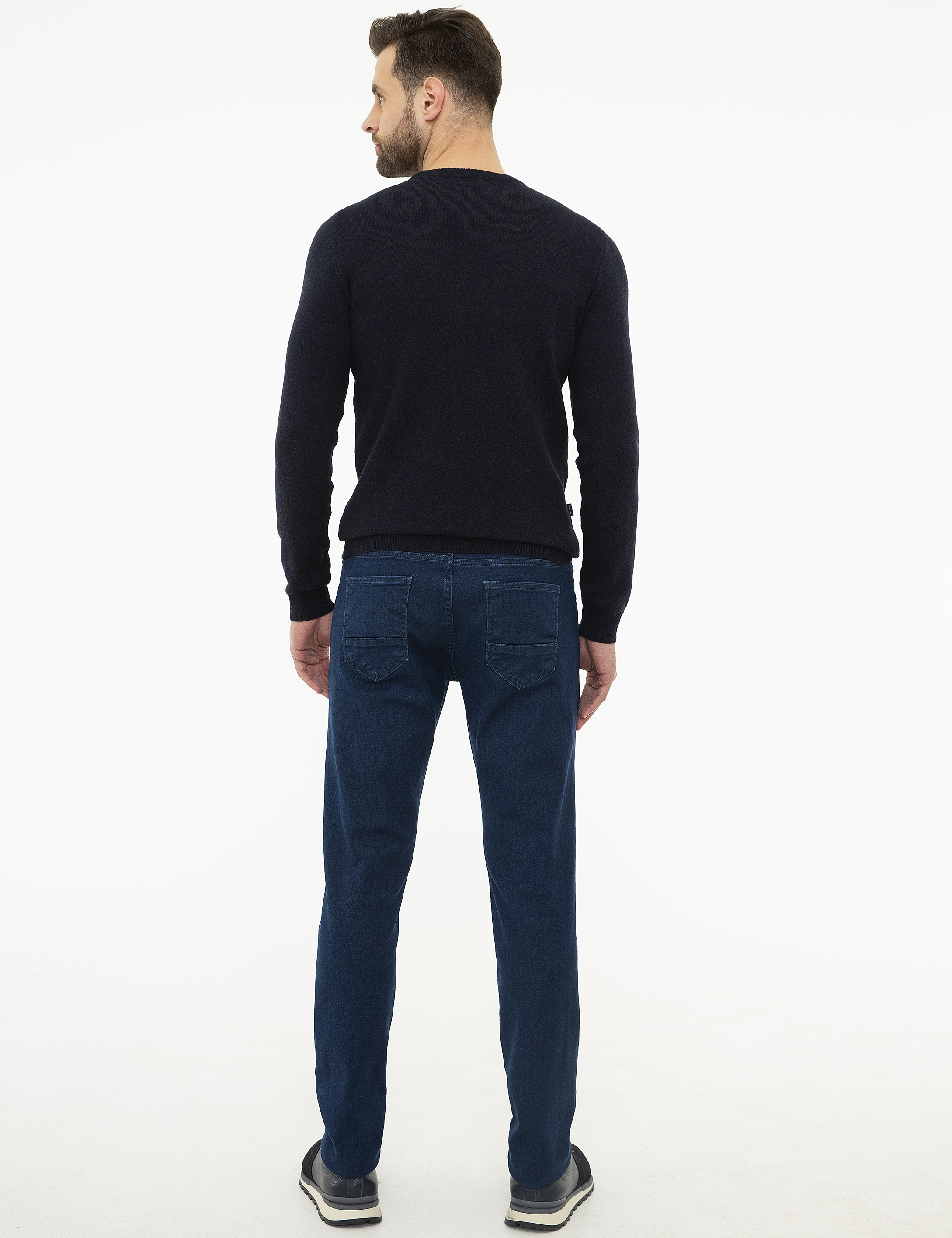 Koyu Mavi Slim Fit Denim Pantolon