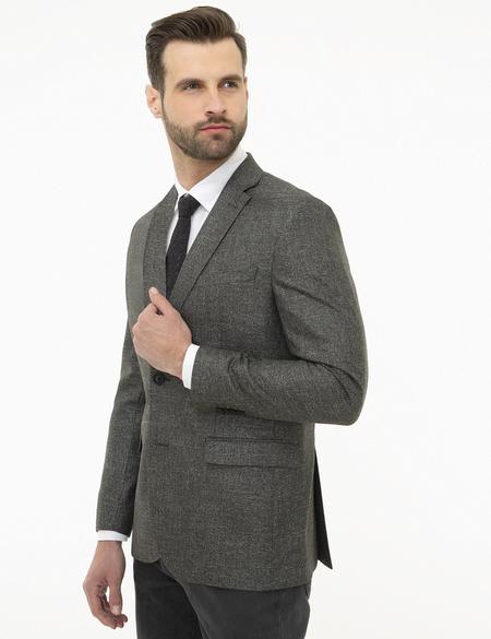 Antrasit Slim Fit Ceket - 50225948008
