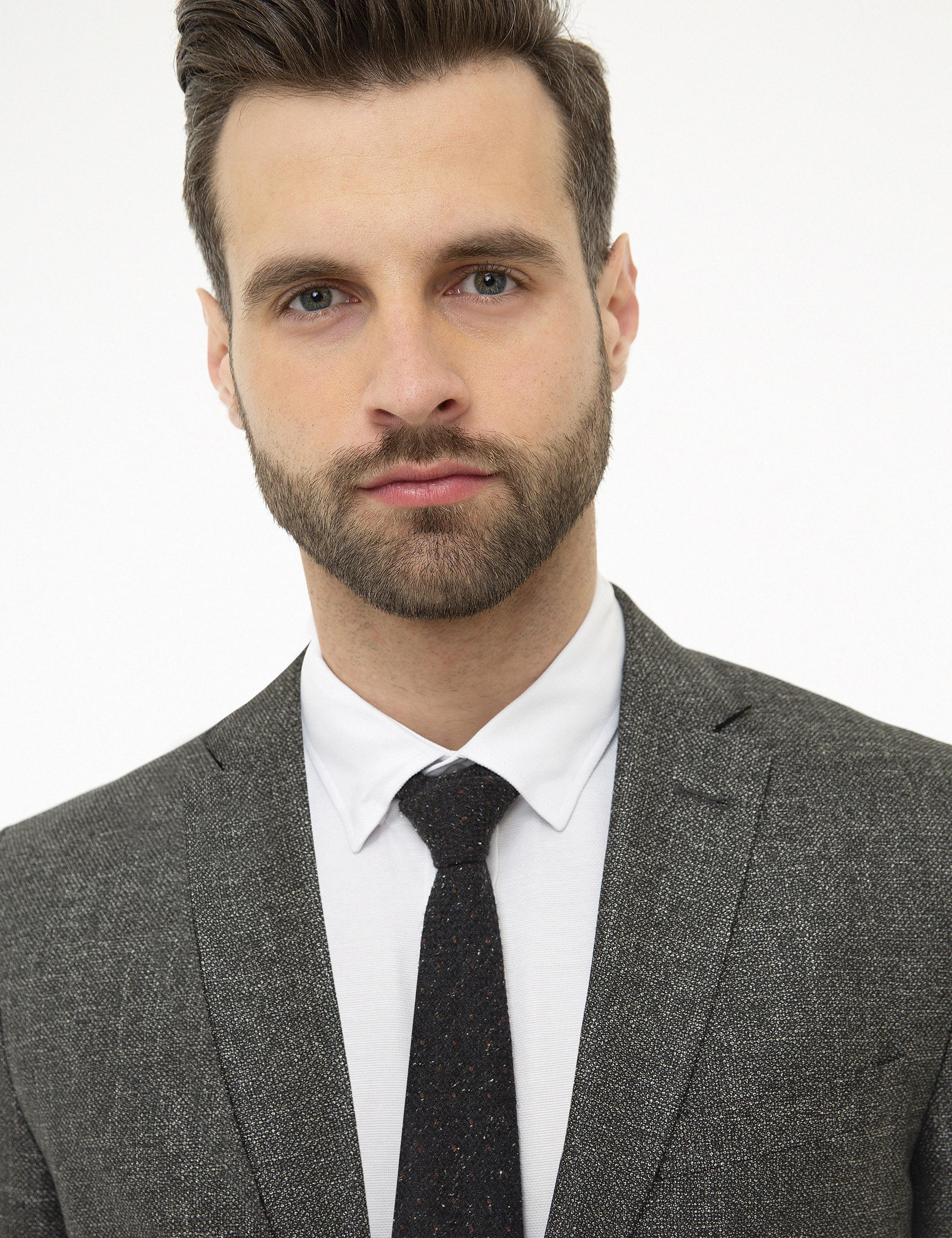 Antrasit Slim Fit Ceket