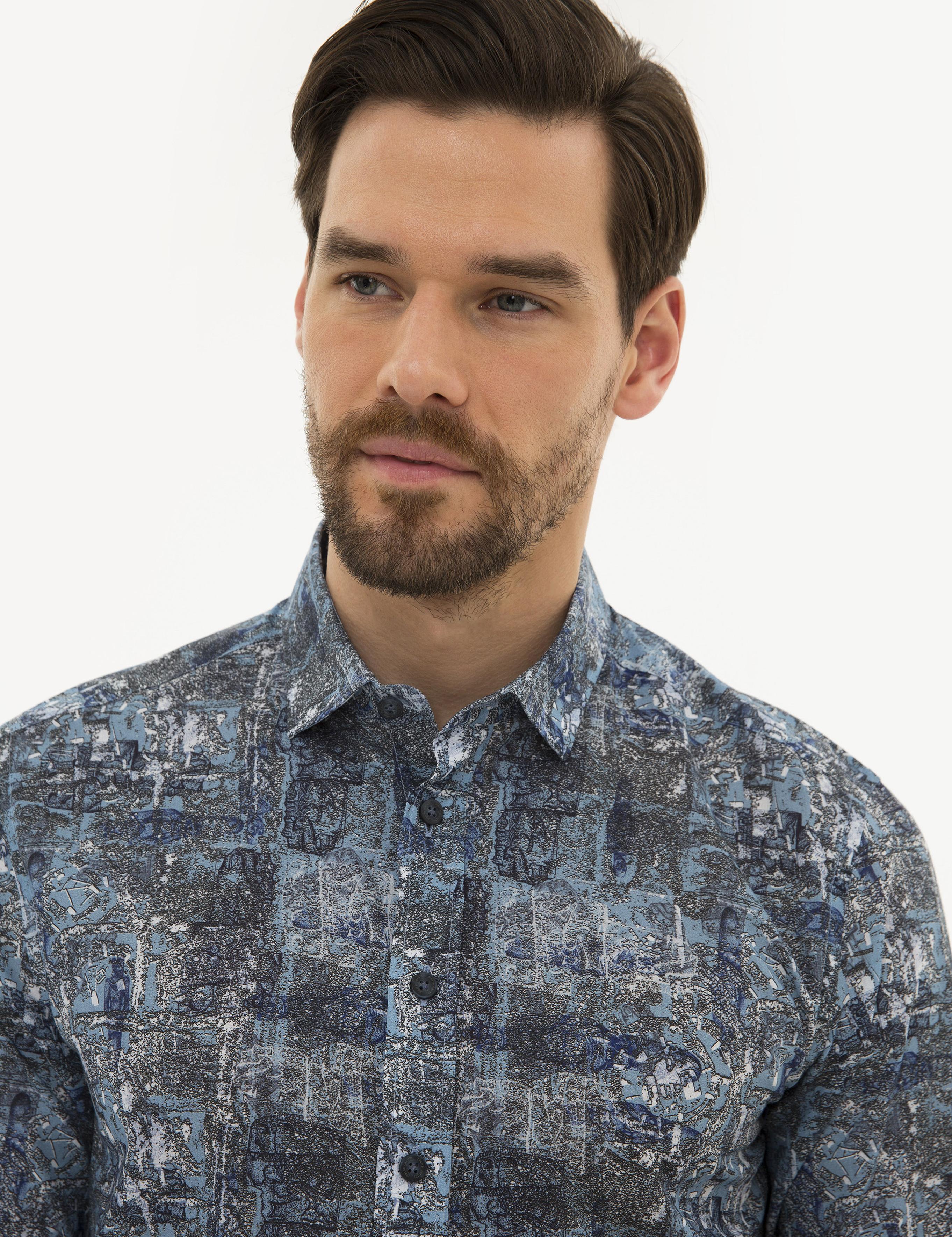 Mavi Slim Fit Gömlek