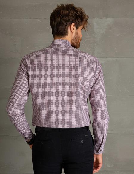 Bordo Slim Fit Gömlek - 50195196005