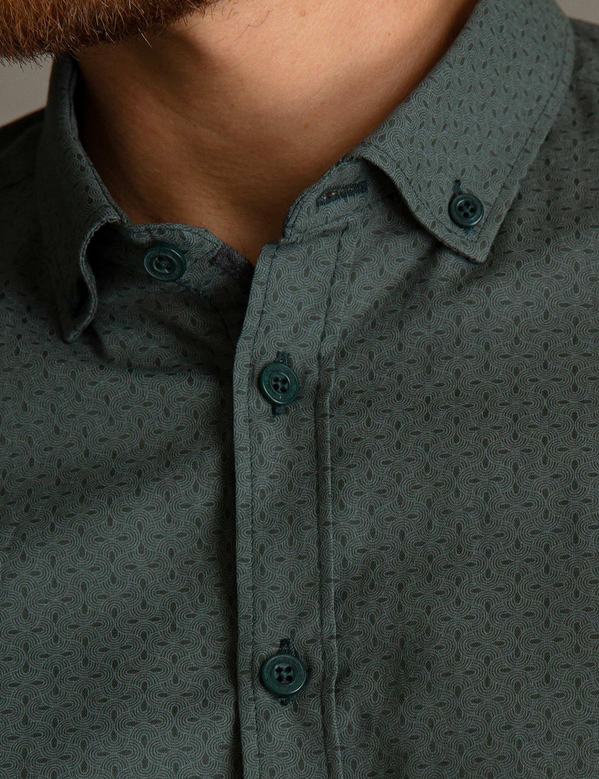 Yeşil Slim Fit Gömlek - 50195202019