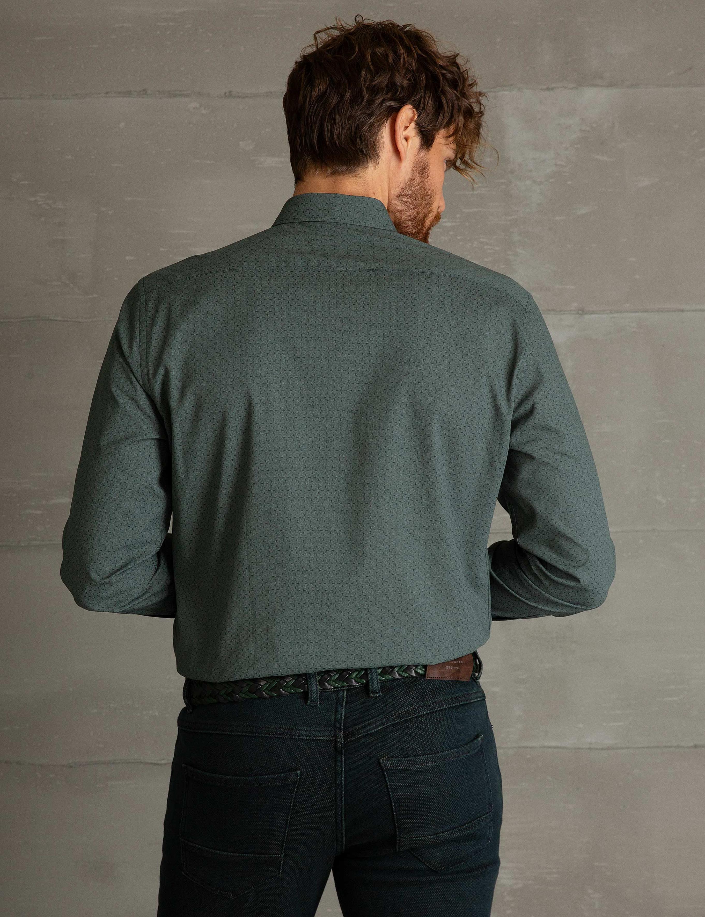 Yeşil Slim Fit Gömlek