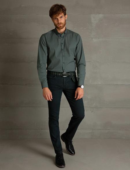 Yeşil Slim Fit Gömlek - 50195202019