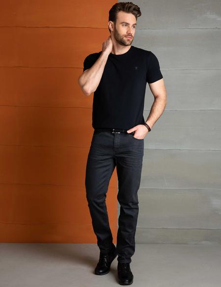 Siyah Slim Fit T-shirt - 50200368005