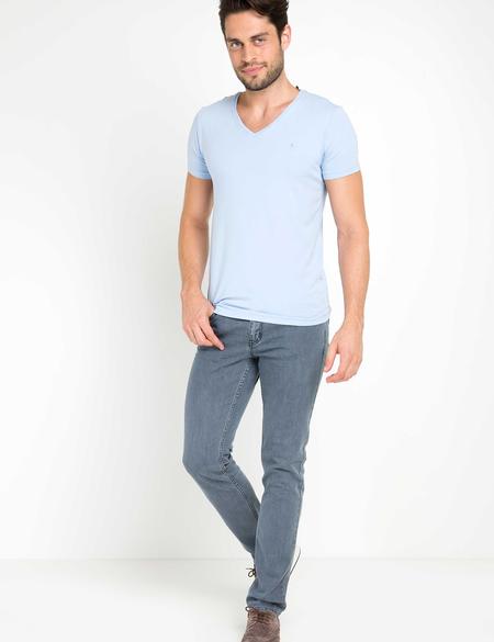 Açık Mavi Slim Fit Tişört - 50168794123