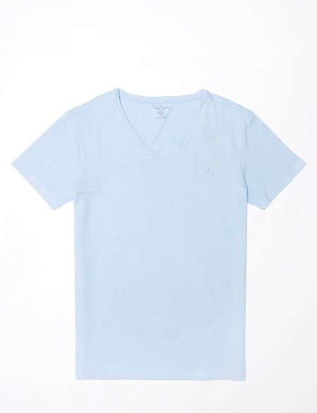 Açık Mavi Slim Fit Tişört - 50168794123