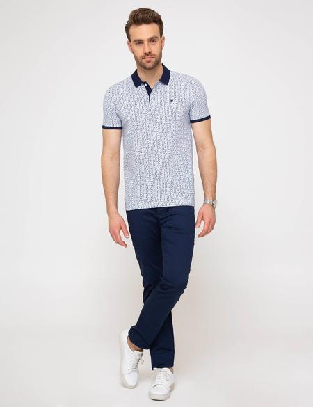 Lacivert Slim Fit Polo Yaka T-Shirt - 50195159038