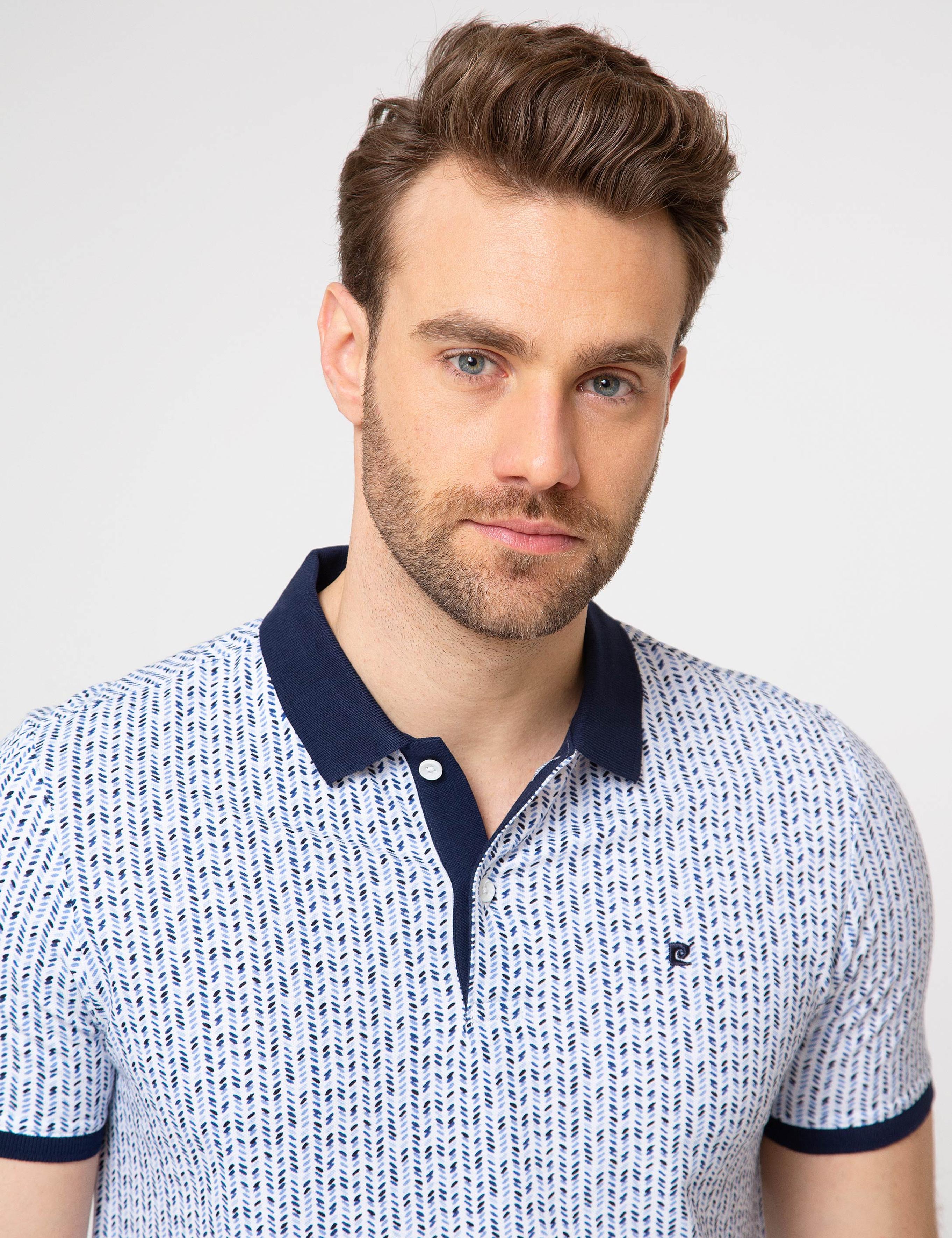 Lacivert Slim Fit Polo Yaka T-Shirt