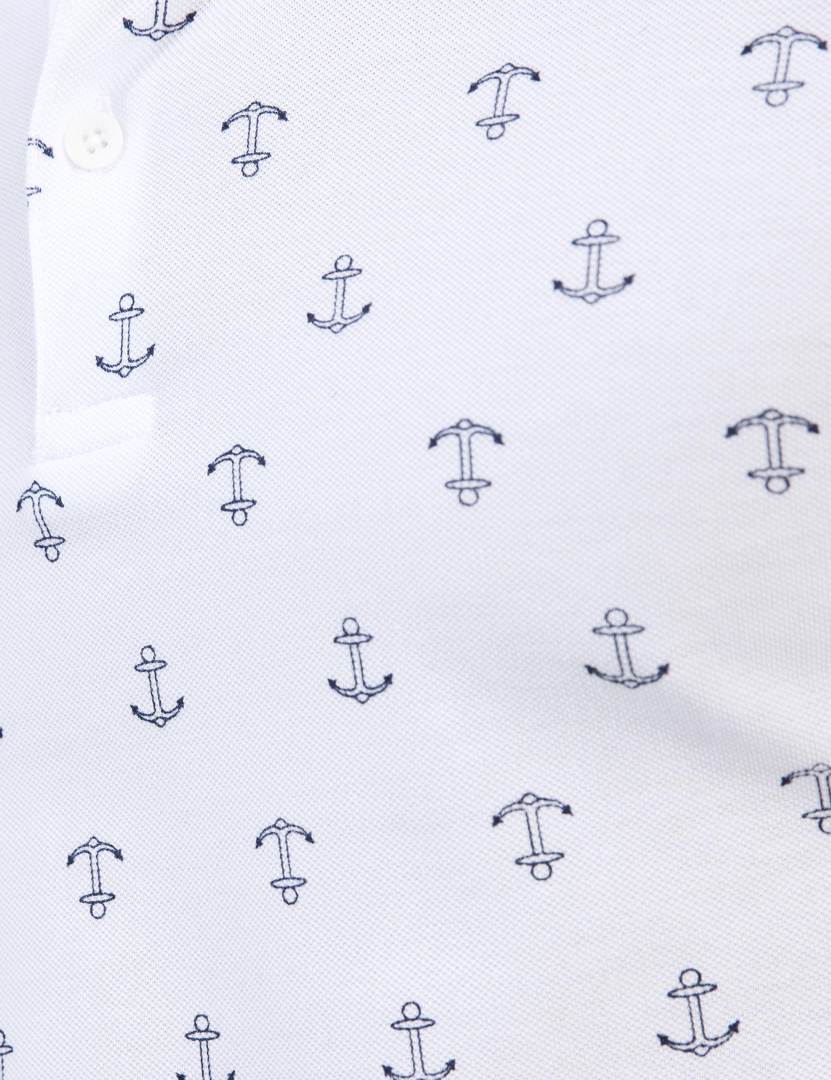 Beyaz Slim Fit Polo Yaka T-Shirt