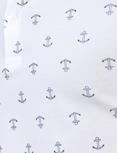 Beyaz Slim Fit Polo Yaka T-Shirt - 50195160020