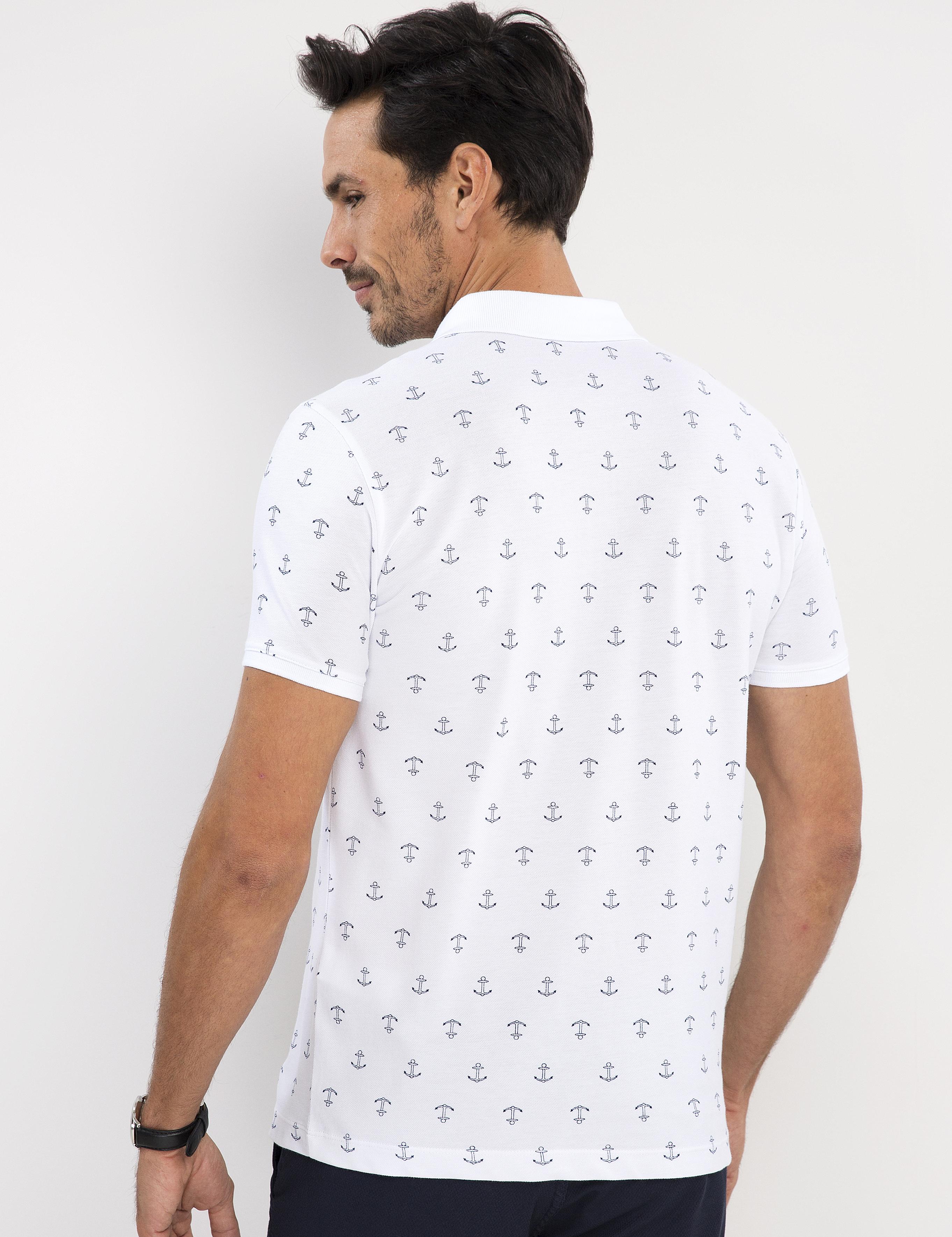 Beyaz Slim Fit Polo Yaka T-Shirt