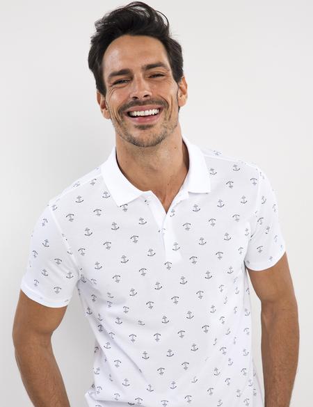 Beyaz Slim Fit Polo Yaka T-Shirt - 50195160020