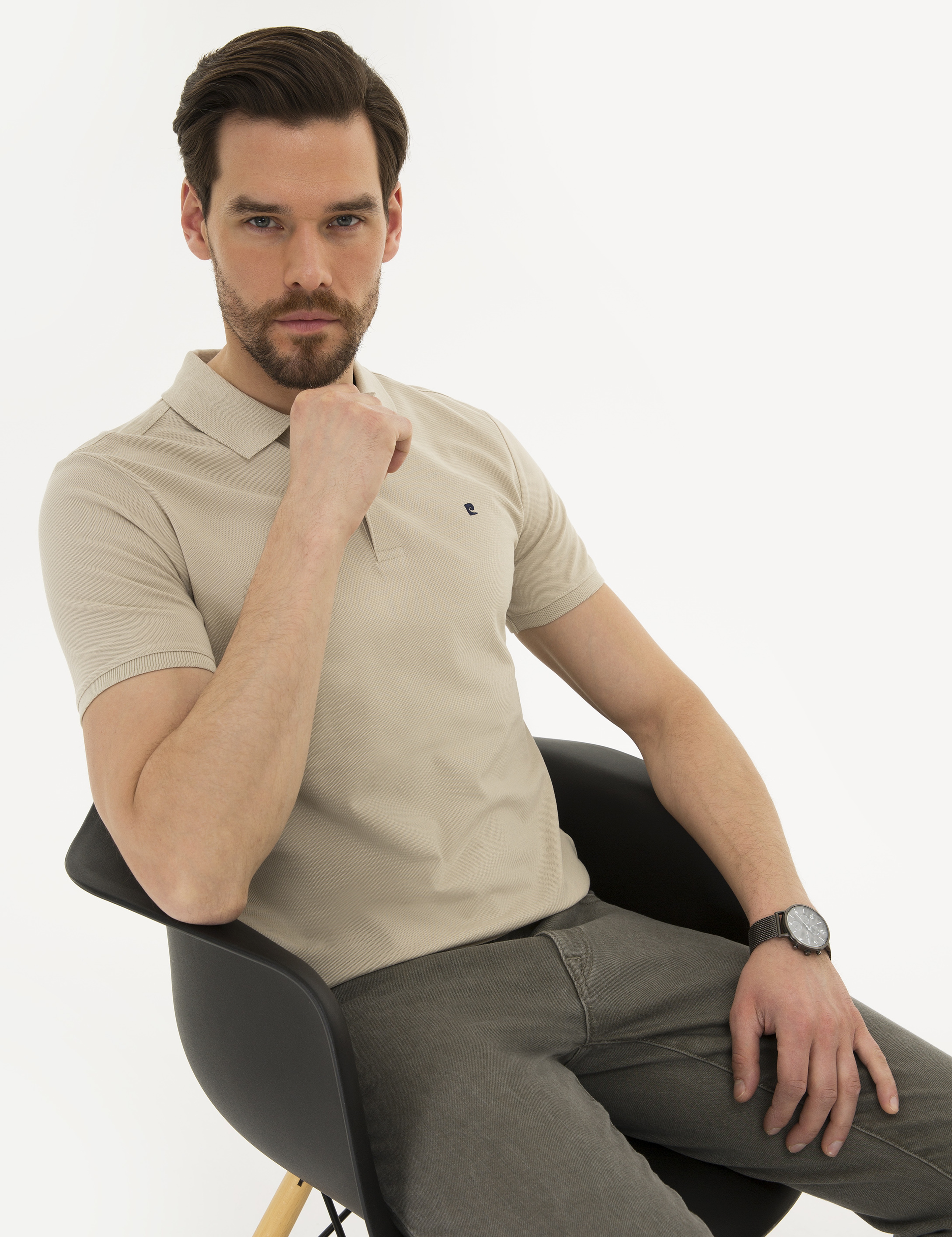 Taş Slim Fit Basic Polo Yaka T-Shirt - Image 1