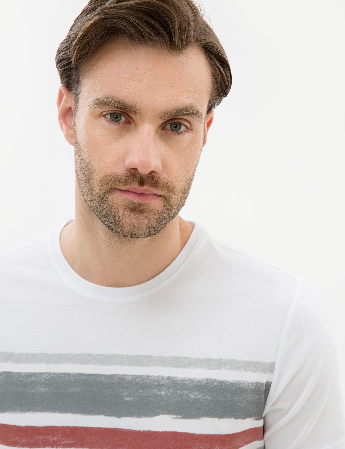 Taş Slim Fit Bisiklet Yaka T-Shirt