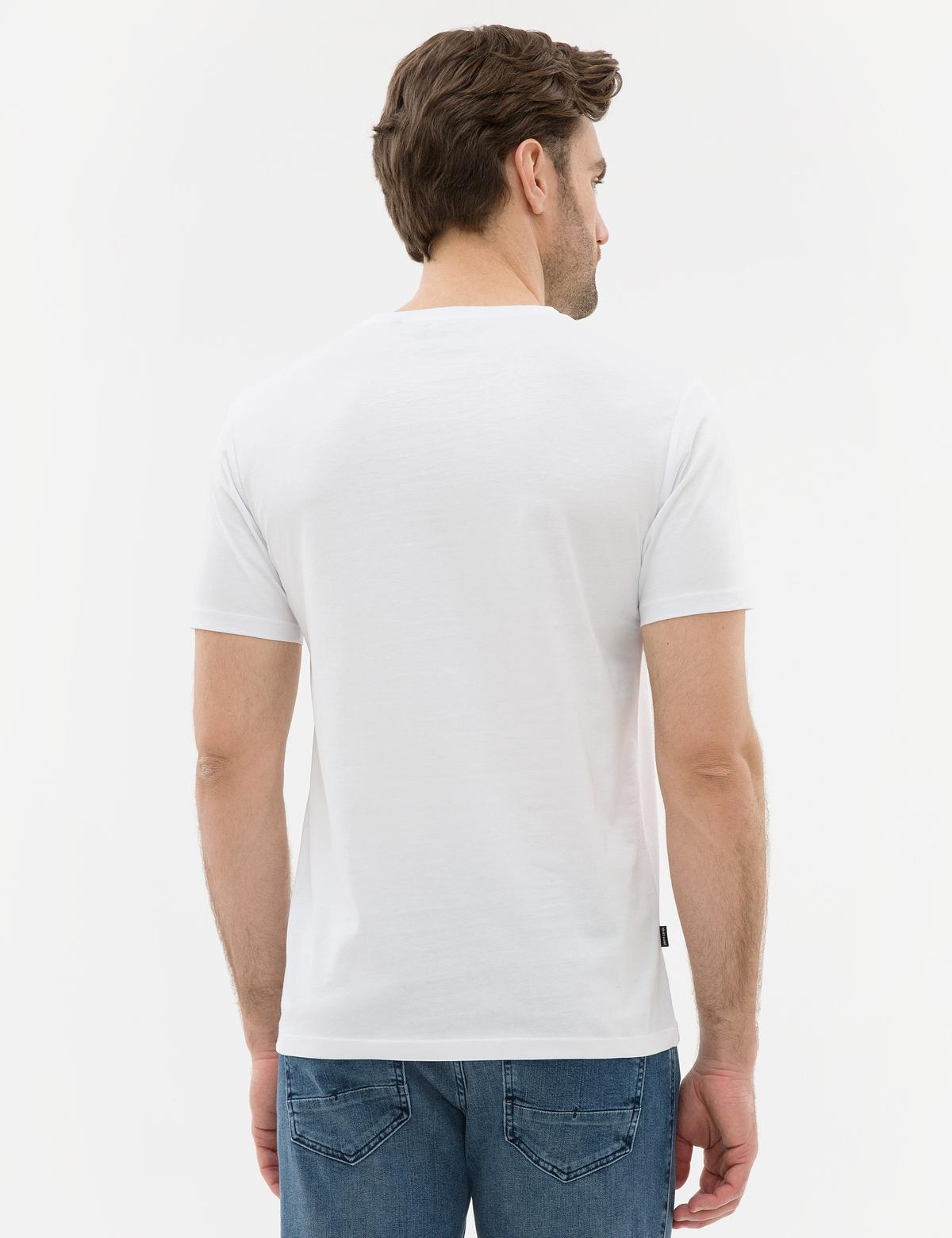Lacivert Slim Fit Bisiklet Yaka T-Shirt - 50226328002
