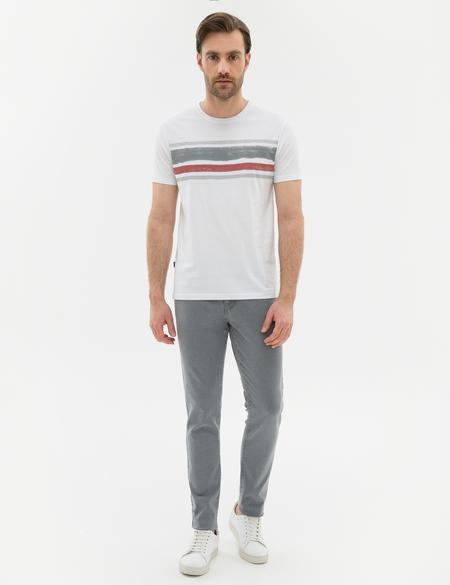 Taş Slim Fit Bisiklet Yaka T-Shirt - 50226328011