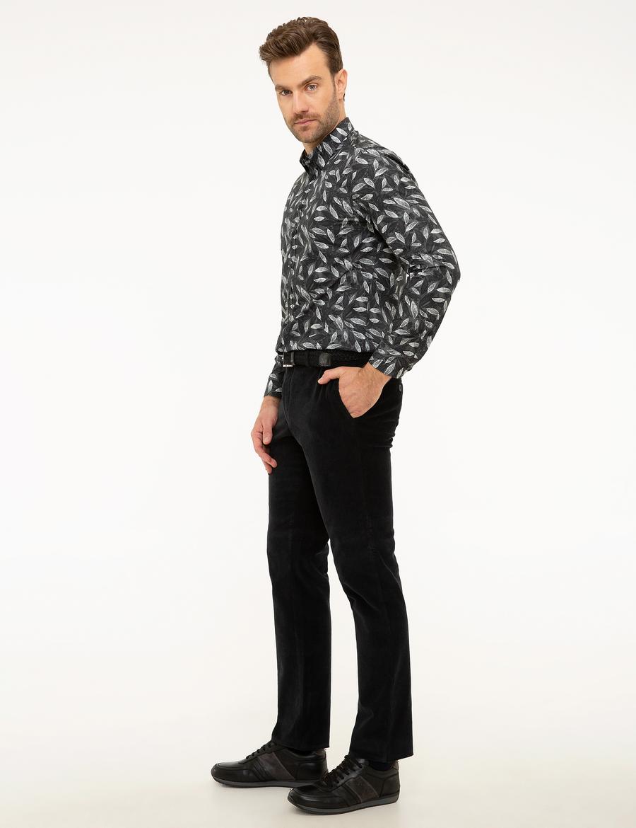 Siyah Slim Fit Kumaş Pantolon