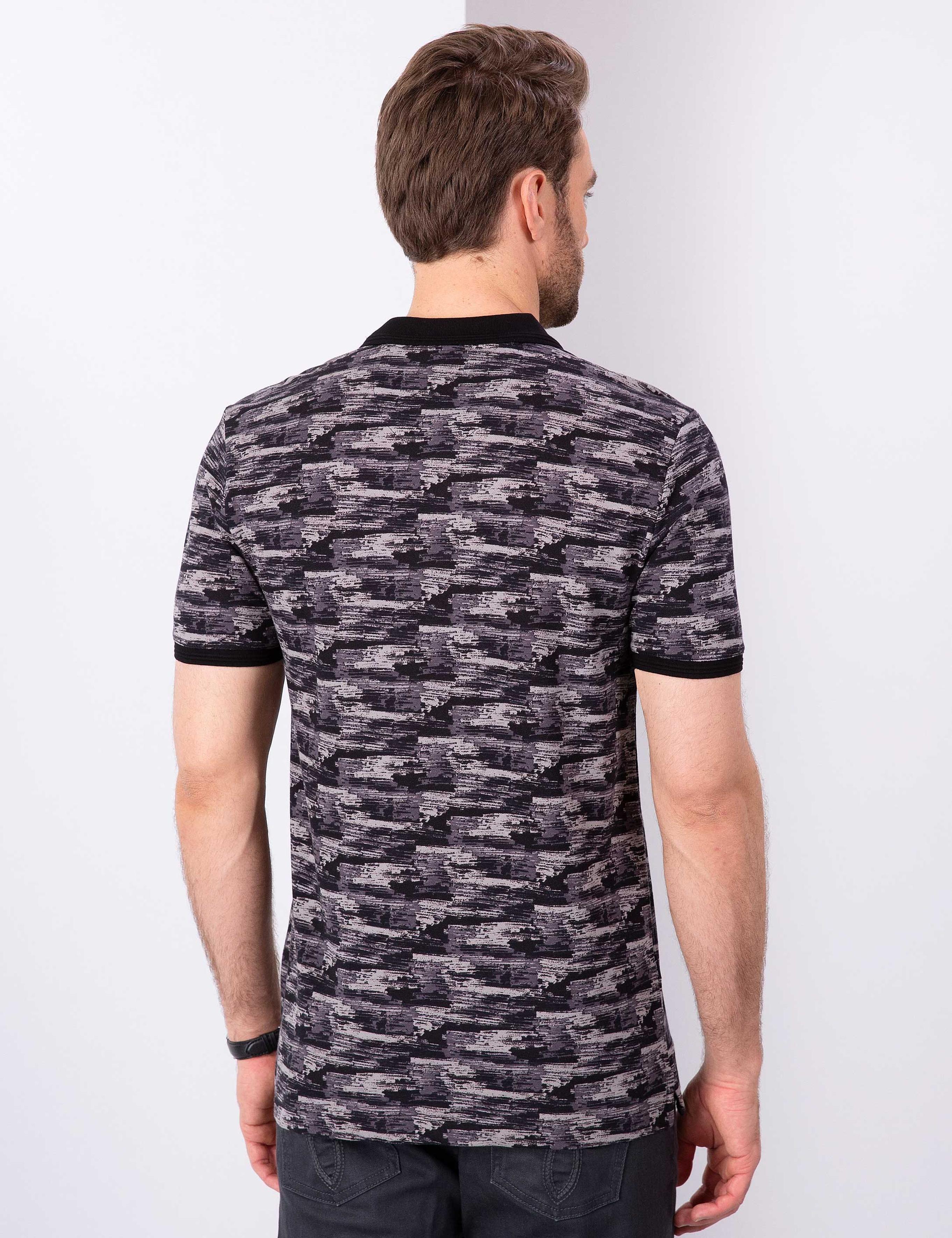 Siyah Slim Fit Polo Yaka T-Shirt