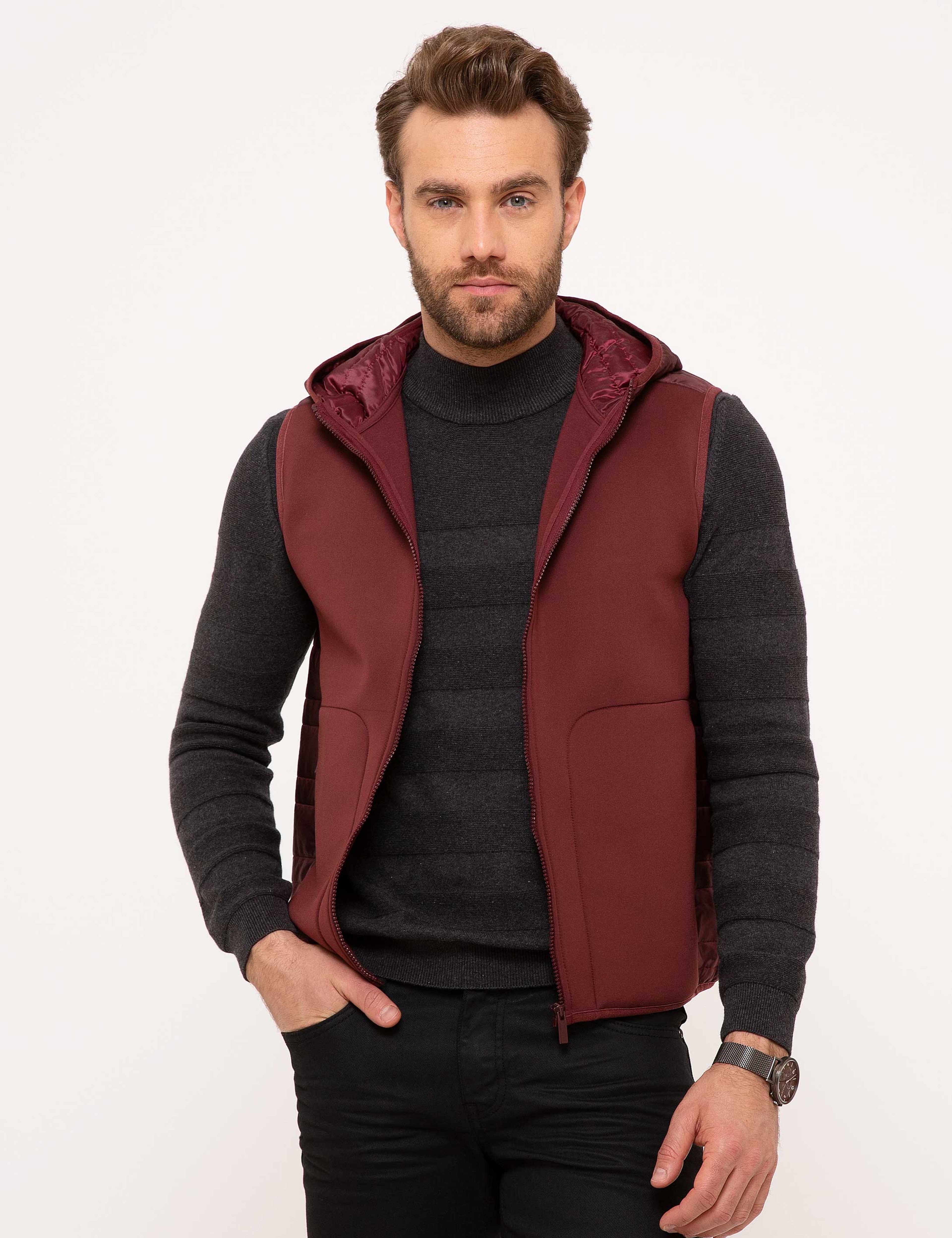 Bordo Standart Fit Sweatshirt