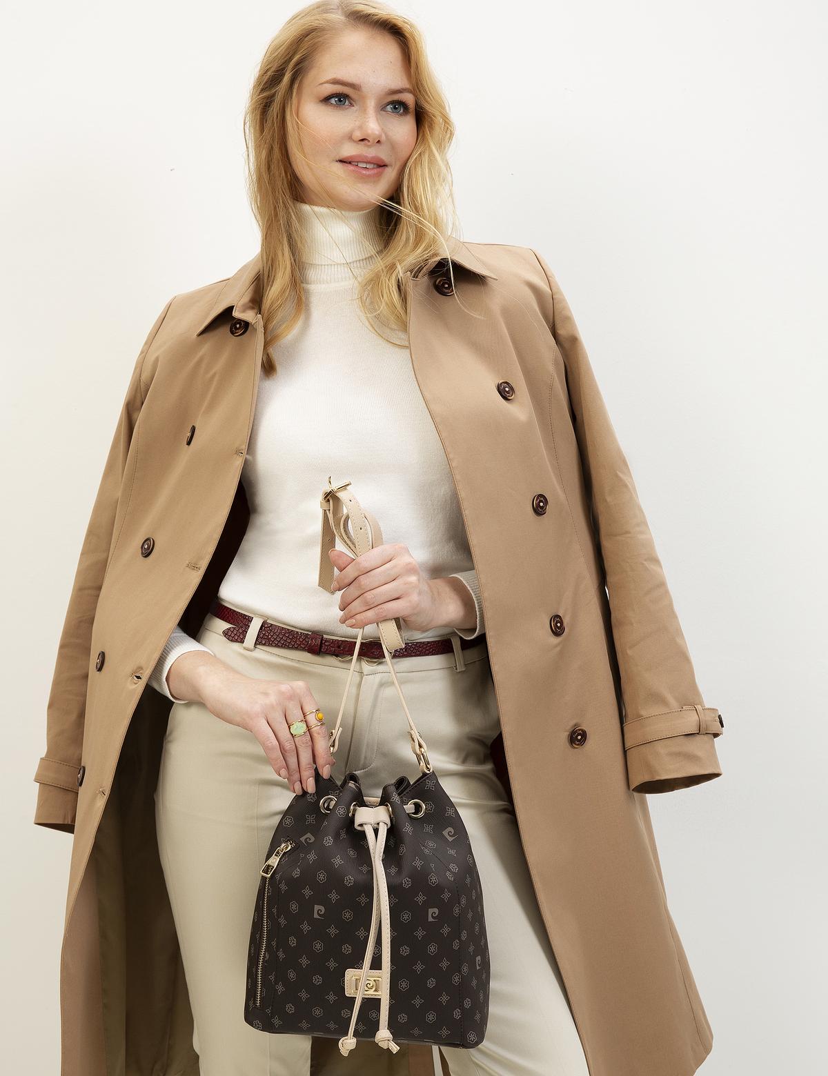 Kahverengi Büzgülü Çanta