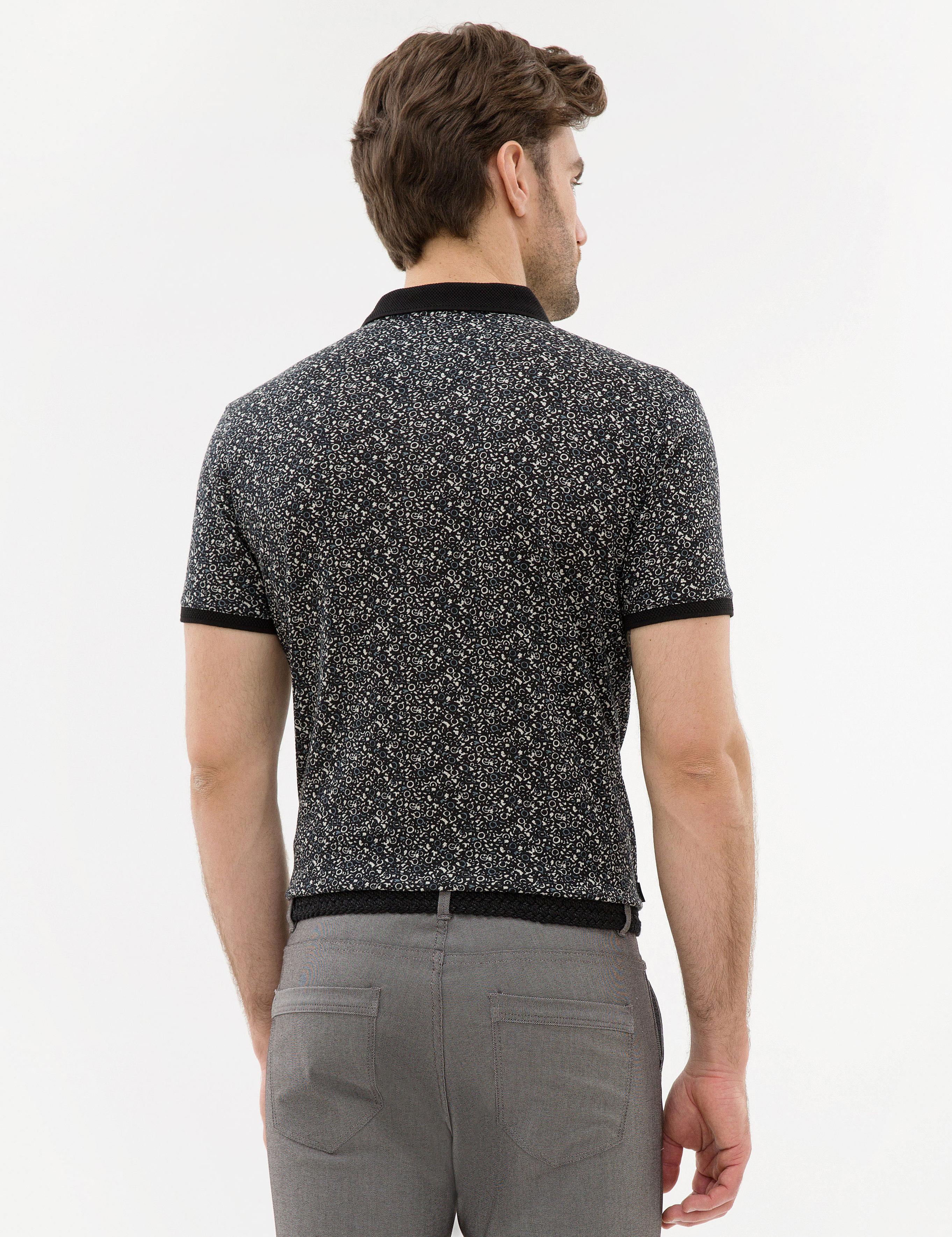 Siyah Slim Fit Polo Yaka Tişört