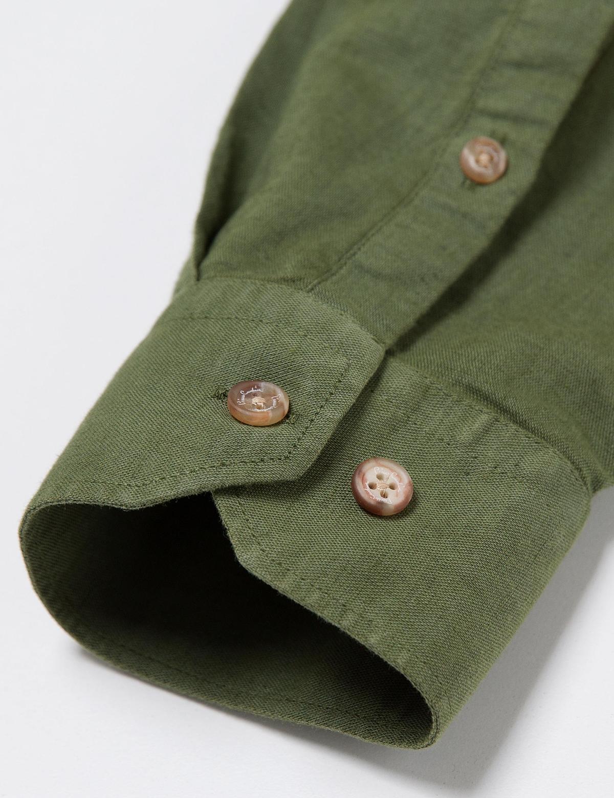 Yeşil Slim Fit Gömlek - 50185777040