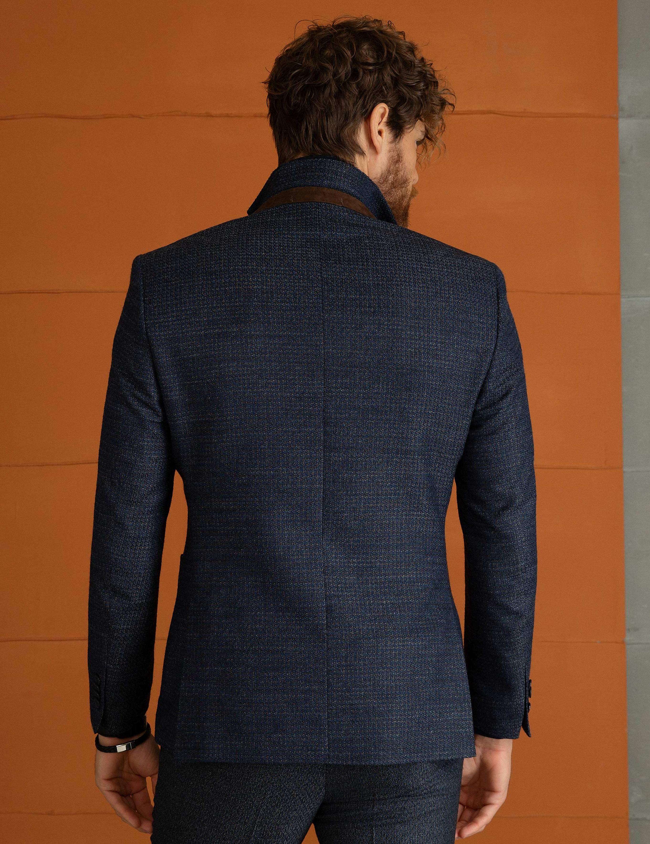 Lacivert Slim Fit Ceket