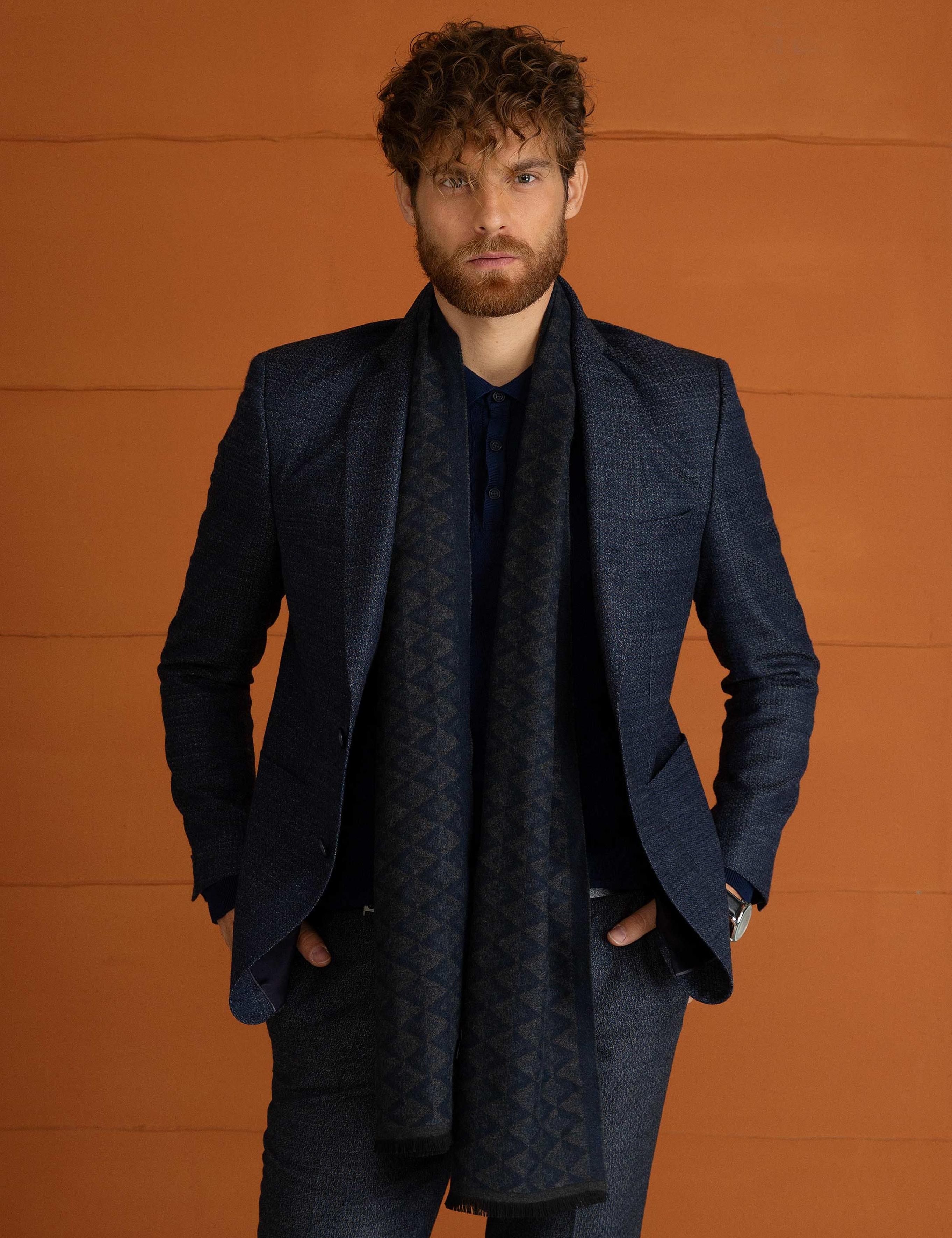 Lacivert Slim Fit Ceket