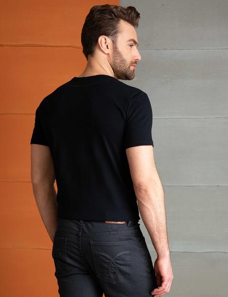 Siyah Slim Fit T-shirt - 50200368005