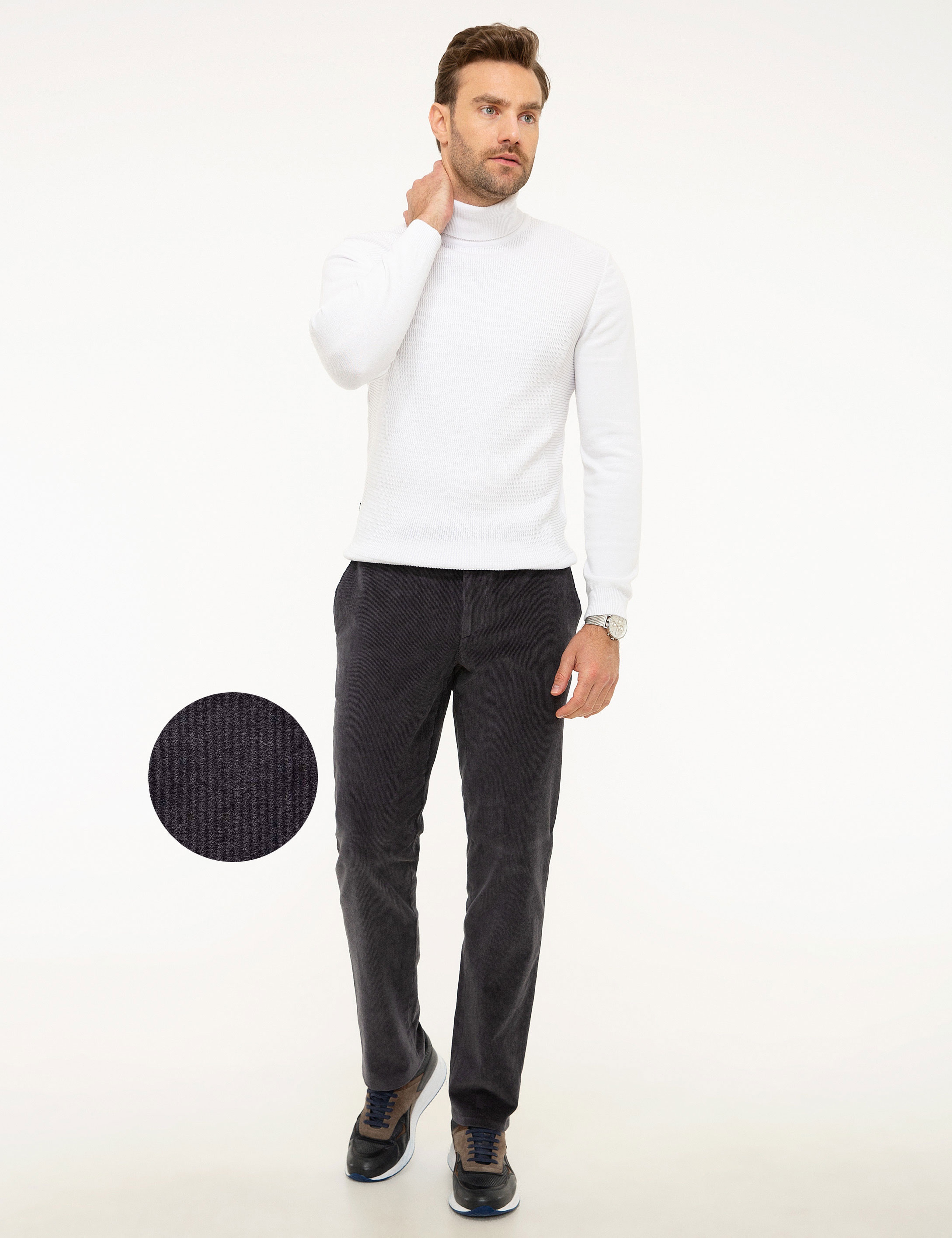 Füme Slim Fit Kumaş Pantolon