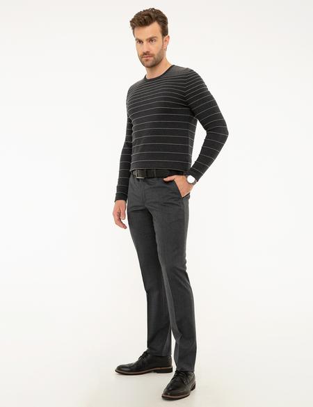 Antrasit Slim Fit Kumaş Pantolon - 50193022013