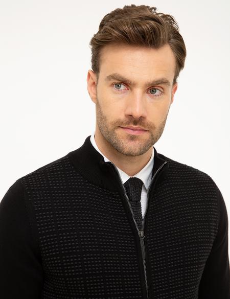 Siyah Triko Hırka - 50197157006