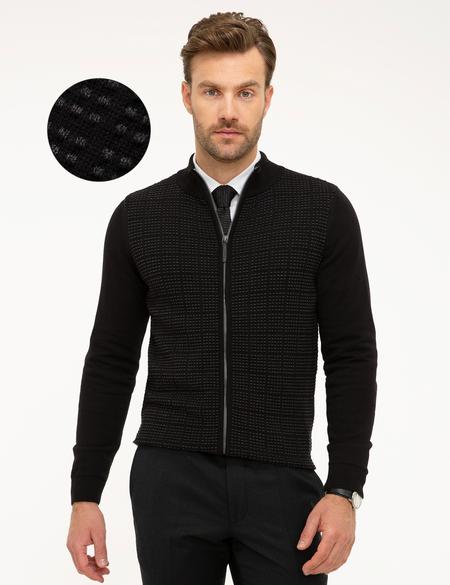 Siyah Triko Hırka - 50197157006