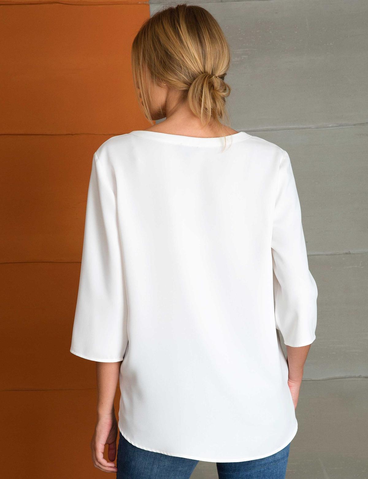 Ekru Regular Fit Bluz - 50197179039