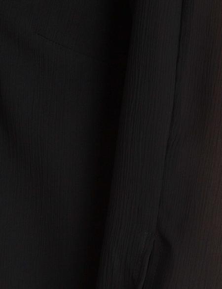 Siyah Dokuma Gömlek - 50197220012