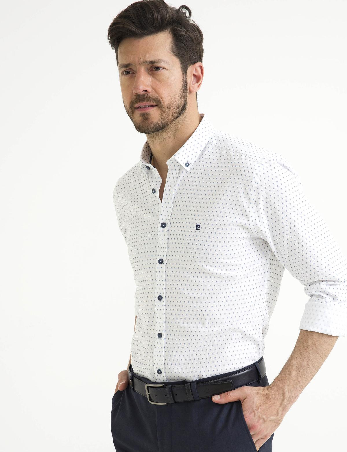 Beyaz Slim Fit Gömlek - 50187468001