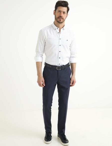 Beyaz Slim Fit Gömlek - 50187468001